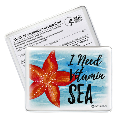 Vaccination Card Holder / Vaccine Card Protector - Vitamin SEA