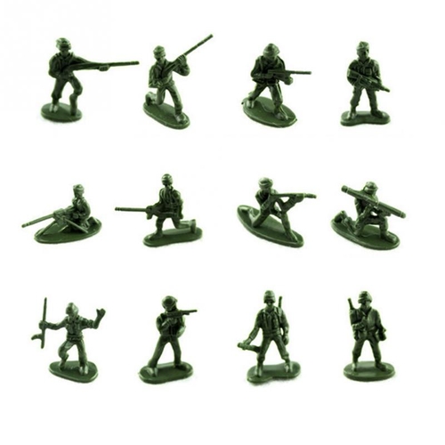 100pcs/set Military Plastic Toy Soldiers Army Men