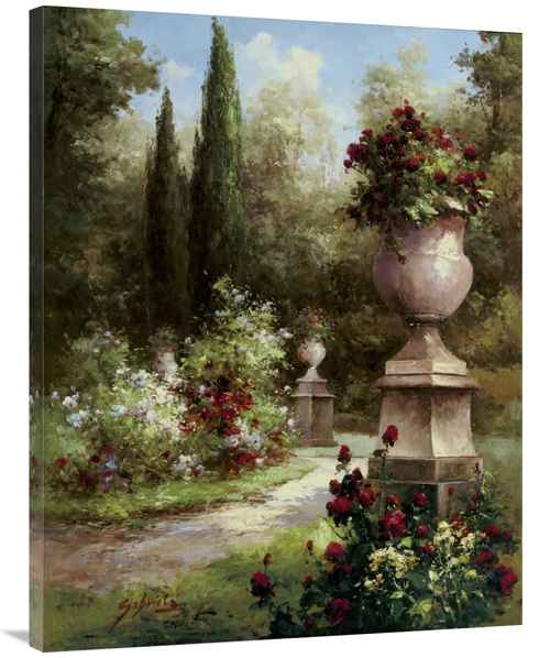 Global Gallery GCS-121369-3040-142 30 x 40 in. Secret Garden Path Art 