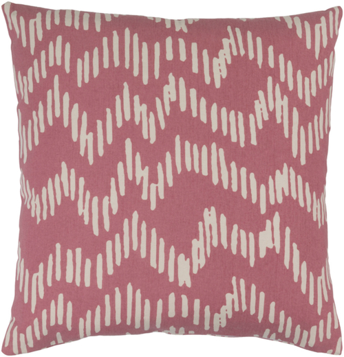 Surya SMS013-2222D Somerset Throw Pillow - Rose & Beige - 22 x 22 x 5 