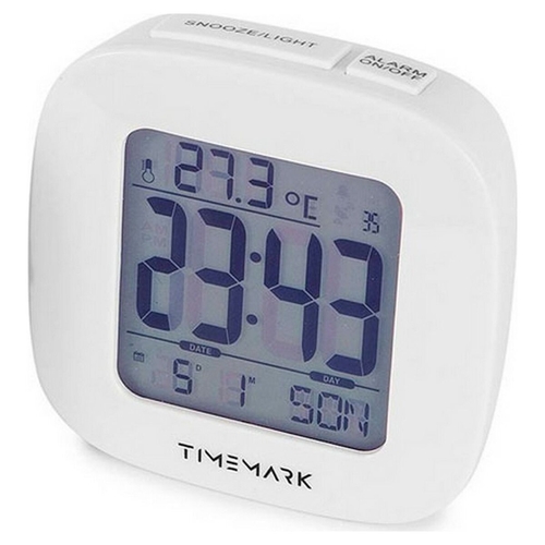 Alarm Clock Timemark White (9,5 x 9,5 x 4 cm)