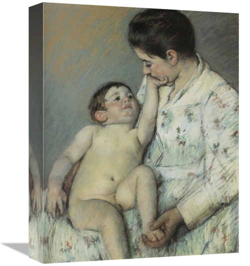 Global Gallery GCS-372640-16-142 16 in. Babys First Caress 1891 Art Pr