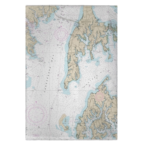 Main Betsy Drake GT12270OKI 20 x 20 in. Kent Island, MD Nautical Map Gu image