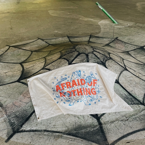 Afraid of Nothing Canvas Flag