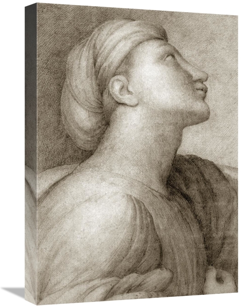 Global Gallery GCS-278063-22-142 22 in. Profile of a Face in the Style