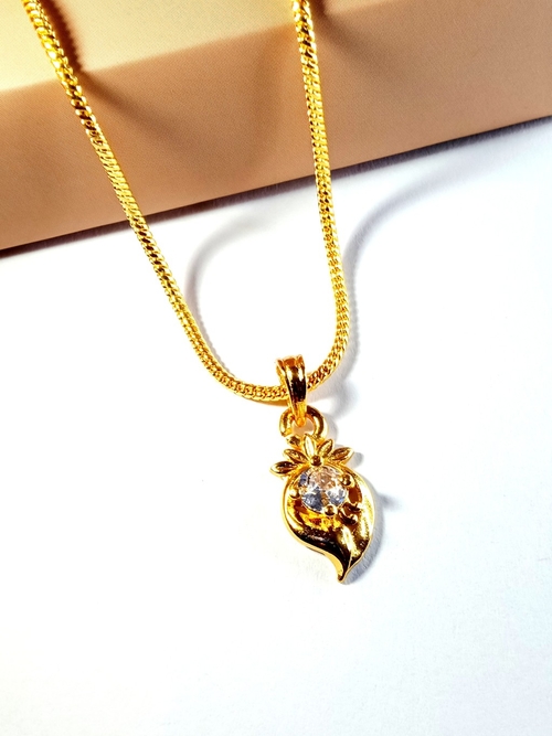 Heart Chimta Pendant Chain Neckleace