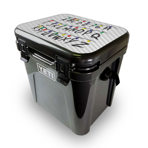 MightySkins CF-YEROA24LID-Stranger Alphabet Carbon Fiber Skin for Yeti
