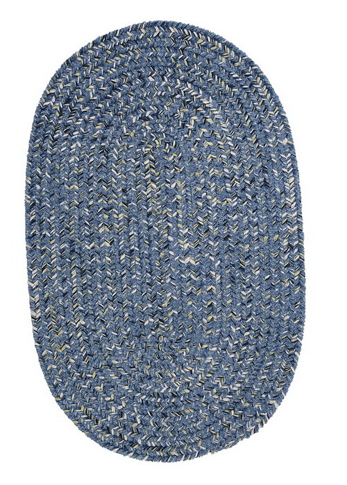 West Bay- Blue Tweed 4' round