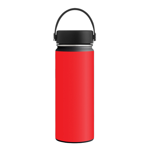 MightySkins HFWI18-Solid Red Skin for Hydro Flask 18 oz Wide Mouth - S