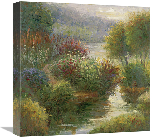 Global Gallery GCS-128433-1818-142 18 x 18 in. Ann Maries Garden Art P