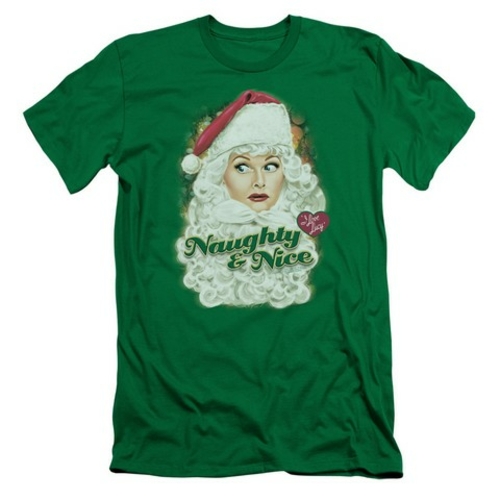 Trevco Lucy-Santa Short Sleeve Adult 30-1 Tee, Kelly Green - 2X