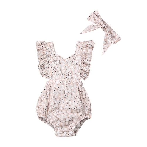 Toddler Baby Girls One-Piece Bodysuit 