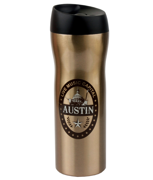 Americaware TVAUS1BR 18 oz Austin Vacuum Tumbler - Brown