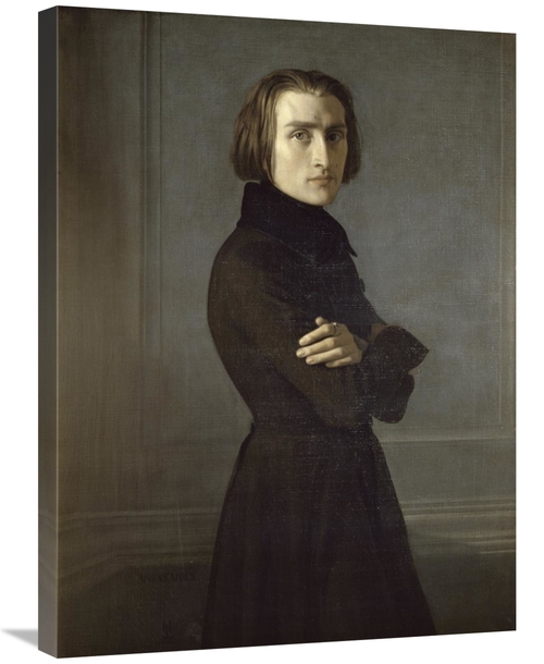 Global Gallery GCS-278214-30-142 30 in. Portrait of Franz Liszt Art Pr
