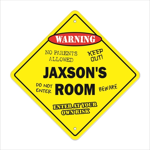 SignMission X-Jaxsons Room 12 x 12 in. Crossing Zone Xing Room Sign - 