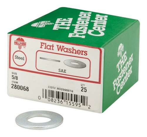 Hillman 280068 0.62 in. Flat Washer  25 per Box