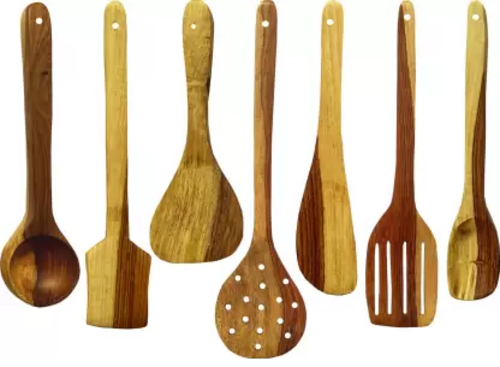 Decorasia Wooden Spatula (Pack of 7)