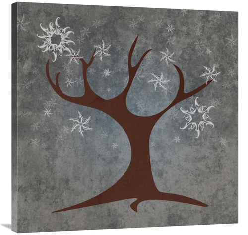 36 x 36 in. Tree Winter Art Print - BG.Studio