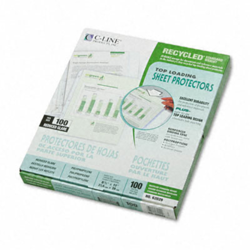 C-Line 62029 Top-Load Polypropylene Sheet Protectors  Recycled  Reduce