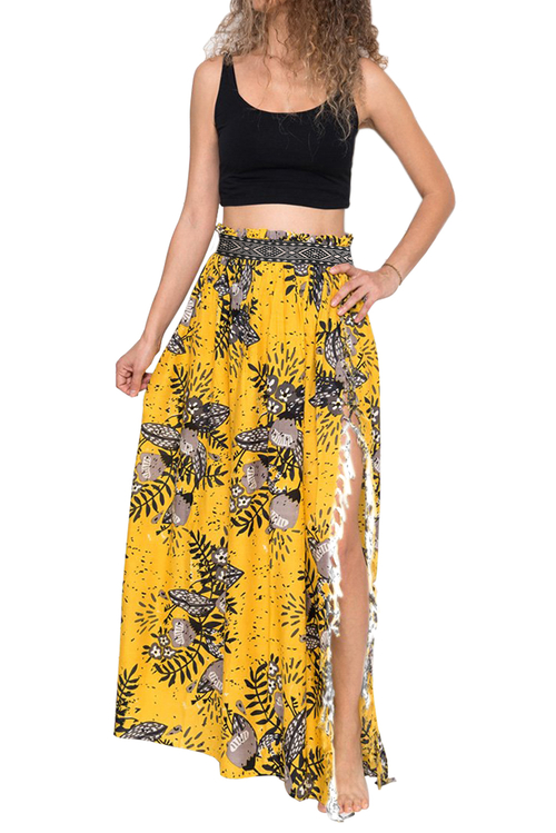 Summer Blossom Maxi Skirt