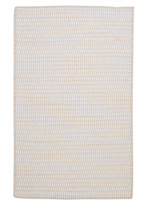 Colonial Mills Rug TK10R084X108B Ticking Stripe- Canvas 7 ft. x 9 ft. 