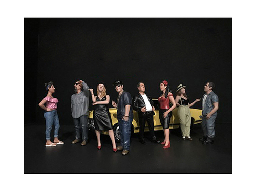 \Hanging Out\" Series II 8 piece Figurine Set for 1/18 Scale Models by