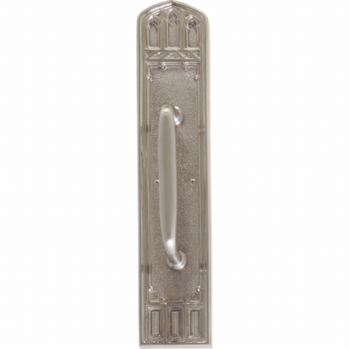 Brass Accents A04-P5841-RV7-619 Oxford Pull Plate with Colonial Reviva