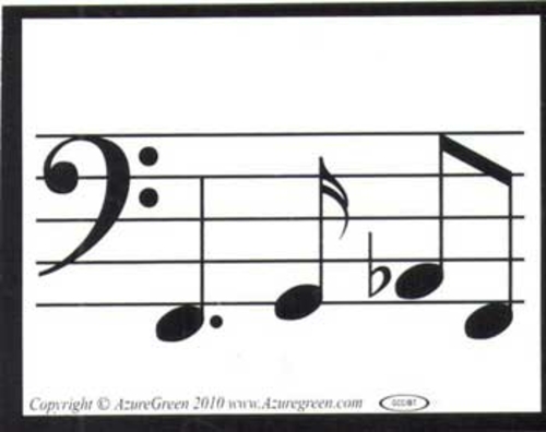 Music Line bumper sticker