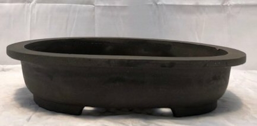 Brown Mica Bonsai Pot - Oval21.0" x 17.0" x 5.5"OD18.0" x 14.0" x 4.0"