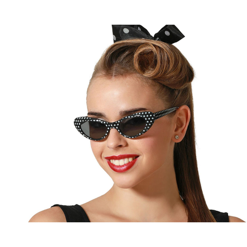 Glasses Costune accessories Black/White Black