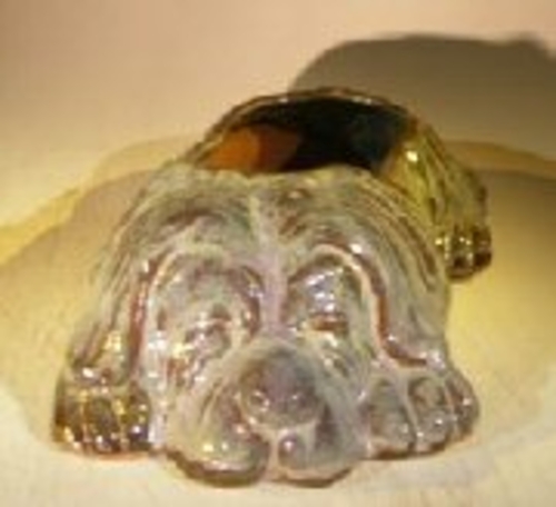 Indigo Colored Dog Planter12.5" x 8.0" x 4"