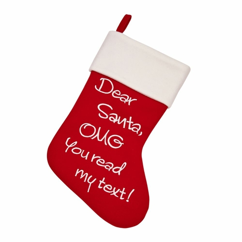 Creative Gifts 018830 Dear Santa Christmas Stocking