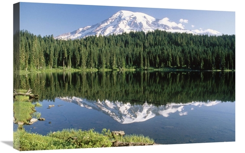 Global Gallery GCS-396691-2030-142 20 x 30 in. Mt Rainier Reflected in
