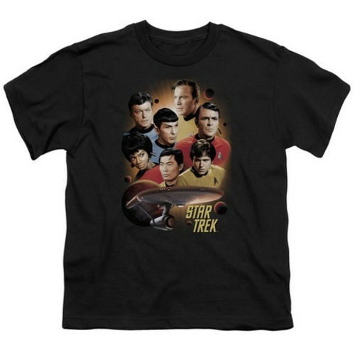 Trevco Star Trek-Heart Of The Enterprise - Short Sleeve Youth 18-1 Tee