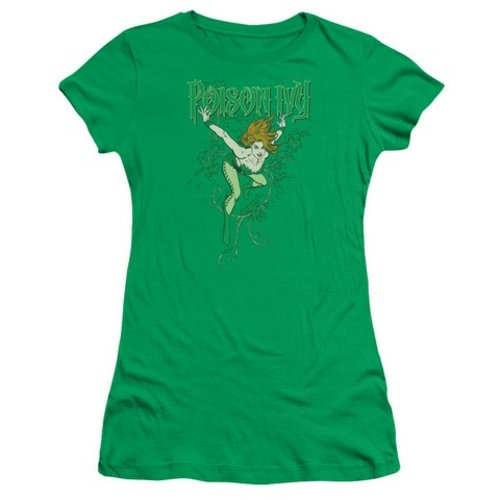 Dc-Poison Ivy - Short Sleeve Junior Sheer Tee - Kelly Green, Extra