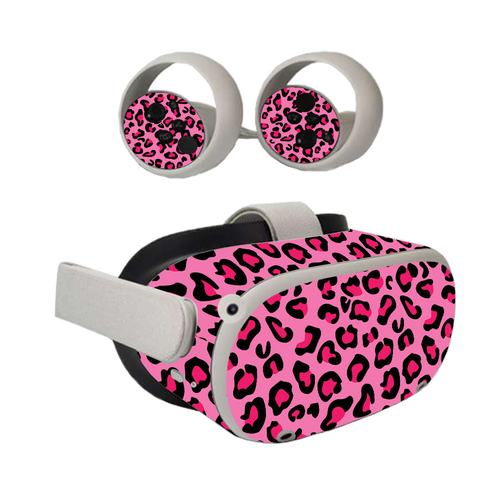 MightySkins OCQU2-Pink Leopard Skin for Oculus Quest 2 - Pink Leopard