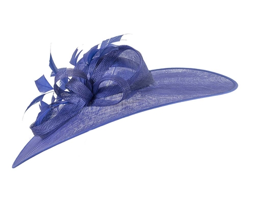 Large Royal Blue Fashion Racing Hat
