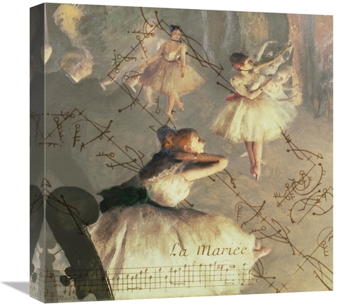 Global Gallery GCS-453938-1818-142 18 x 18 in. Degas Dancers Collage 4