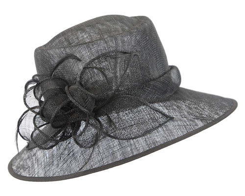 Black Bucket sinamay hat