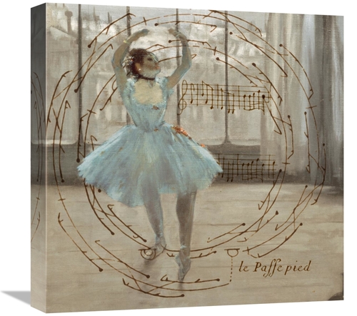 Global Gallery GCS-453937-1818-142 18 x 18 in. Degas Dancers Collage 3