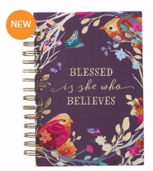 Christian Art Gifts 158794 Blessed is She Wirebound Journal - Large - 