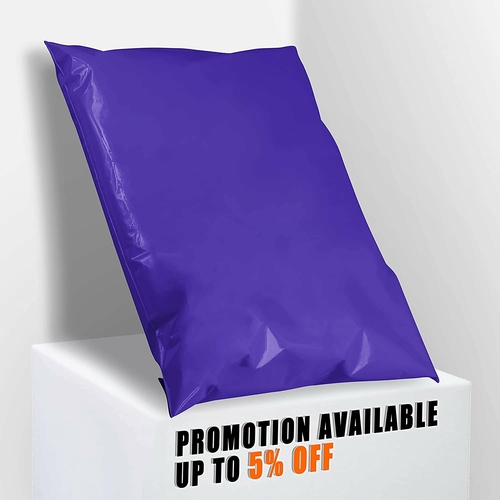 Pack of 50 Dark Purple Poly Mailers 7.5 x 10.5 Multipurpose Shipping
