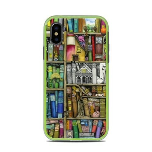 DecalGirl LSAX-BOOKSHELF Lifeproof iPhone X Slam Case Skin - Bookshelf