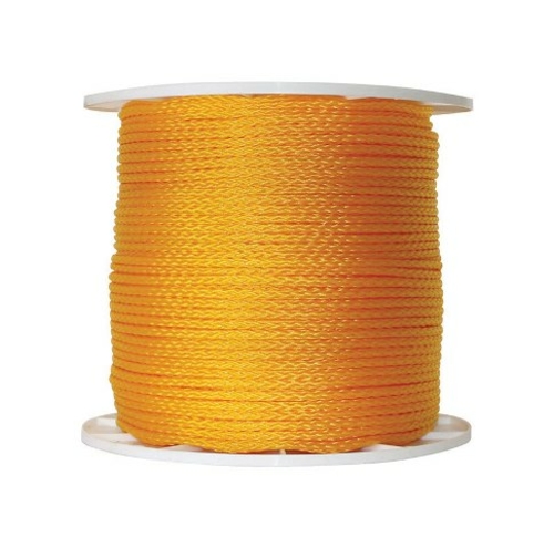 Wellington P2416S1000Y01S Hollow Braid Poly Rope  0.25 in. x 1000 ft.