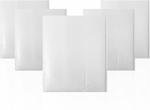 White Poly Bubble Mailers 6.5 x 9 Cushion Padded Envelopes 6 1/2 x 9