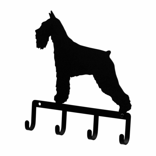 Wrought Iron Schnauzer Dog Key Holder Key Hooks