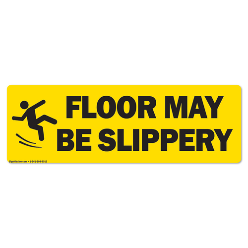 SignMission FD-R-16-99842 6 x 18 in. Non-Slip Vinyl Floor Decal - Floo