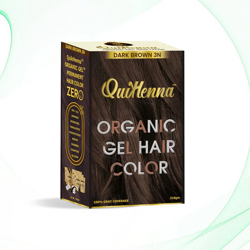 Quikhenna Organic Gel Hair Color 210 Gm - 3N DARK BROWN