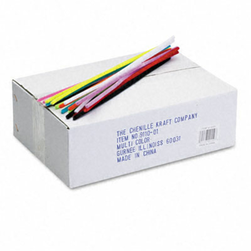 Chenille Kraft 9110-01 Jumbo Stems- 12" x 6mm- Metal Wire- Po