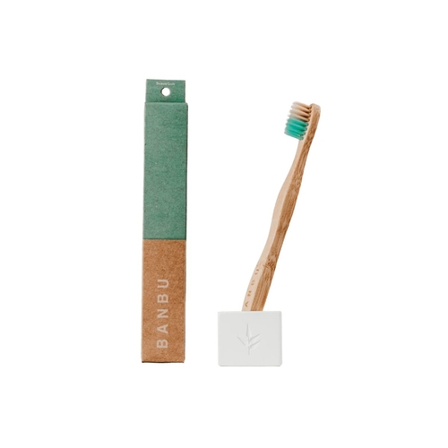 Toothbrush for Kids Banbu Green Bamboo